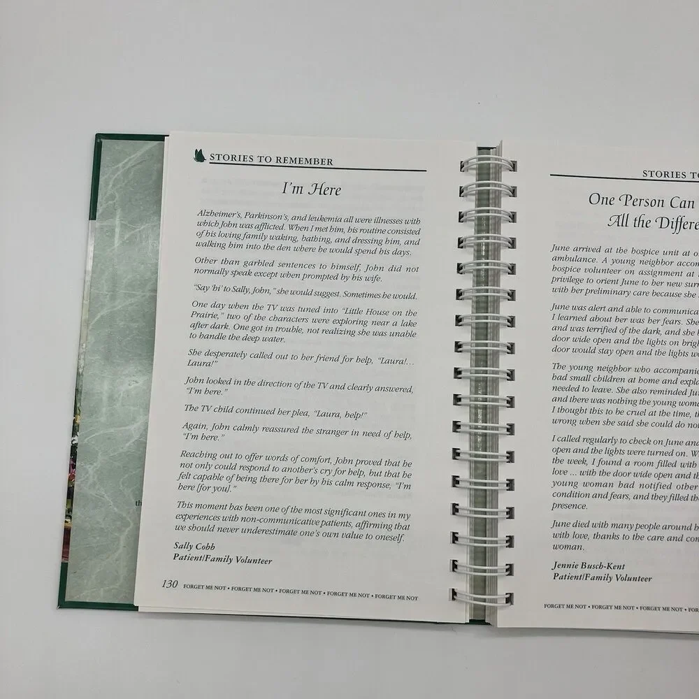 Forget Me Not Cookbook From Hospice Care Greensboro NC‎ Memories/ Comfort Food